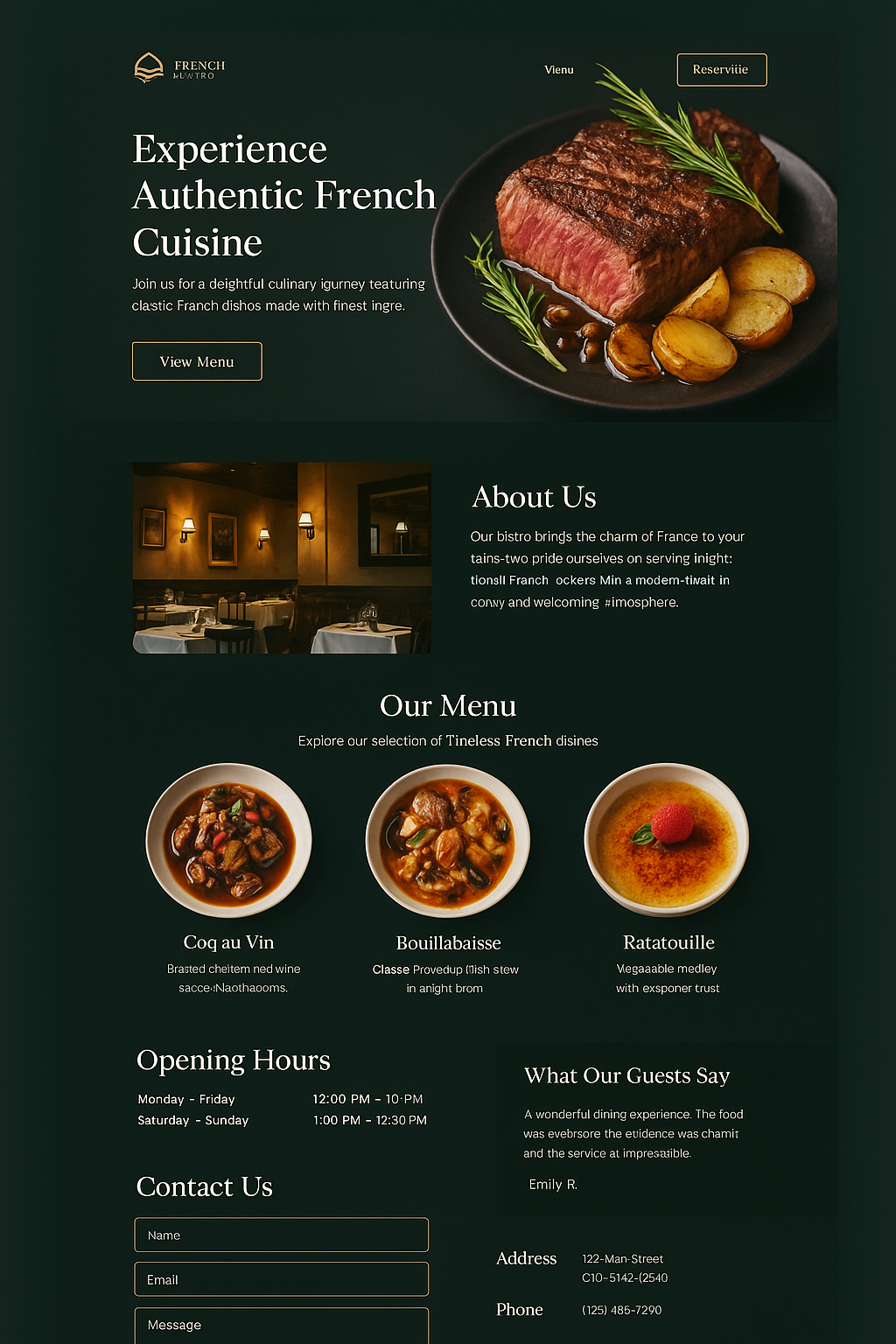 Landing page preview